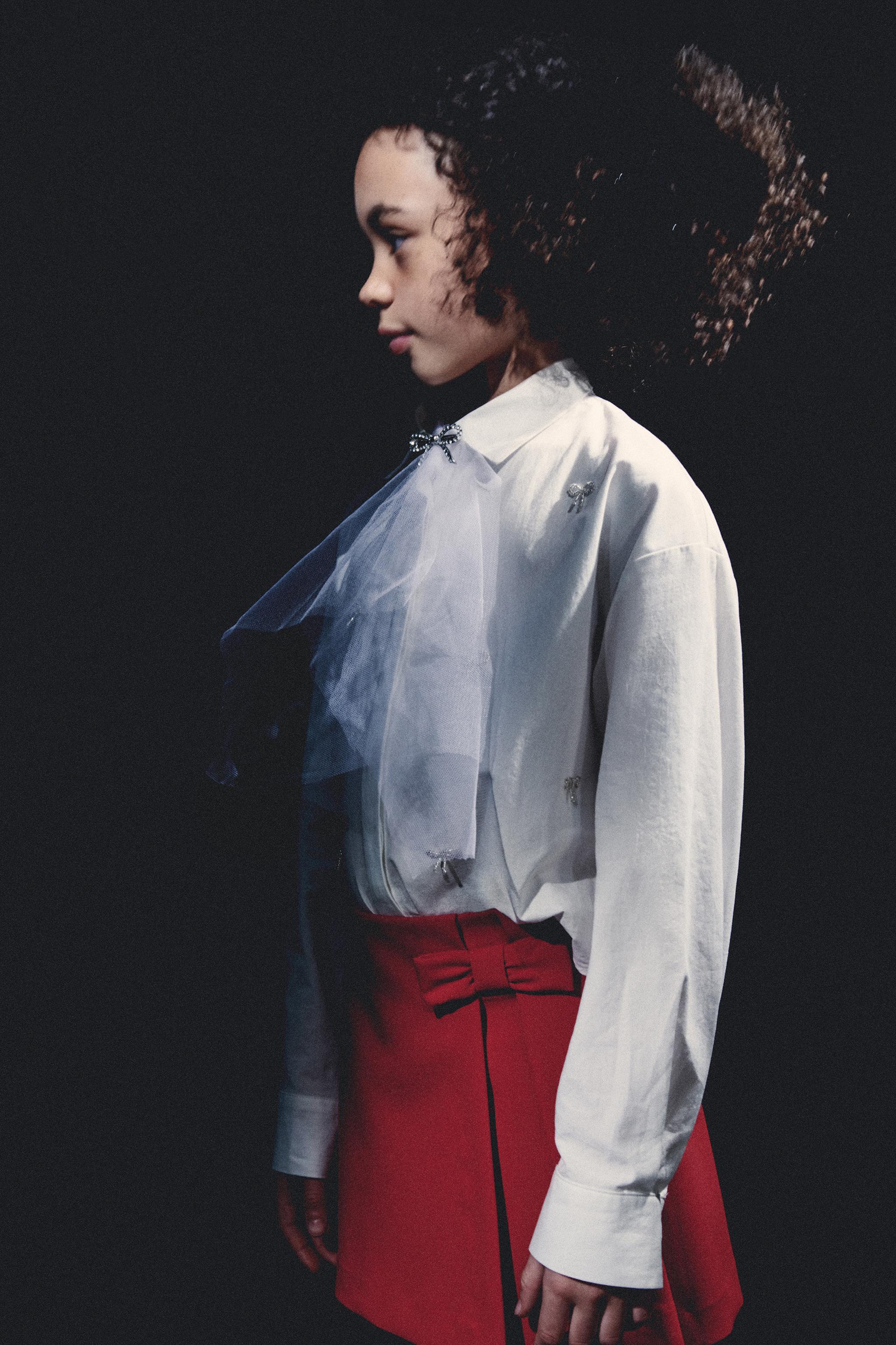 CHEMISE COURTE À NŒUDS BIJOUX